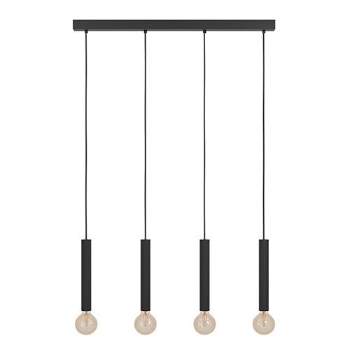 Cortenova 4 Lt Pendant Black E27 4x60w - Livestainable.co.za