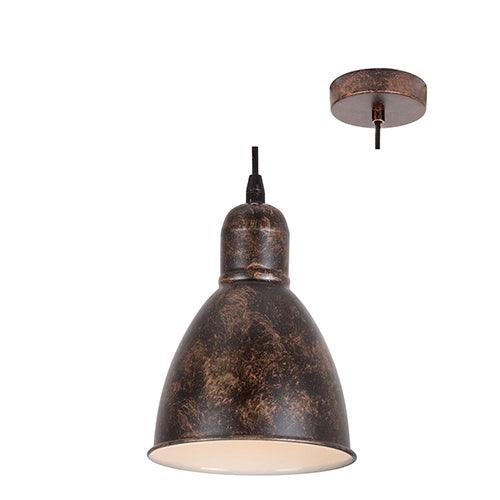 Priddy Pendant 155mm Copper/White - Livestainable.co.za