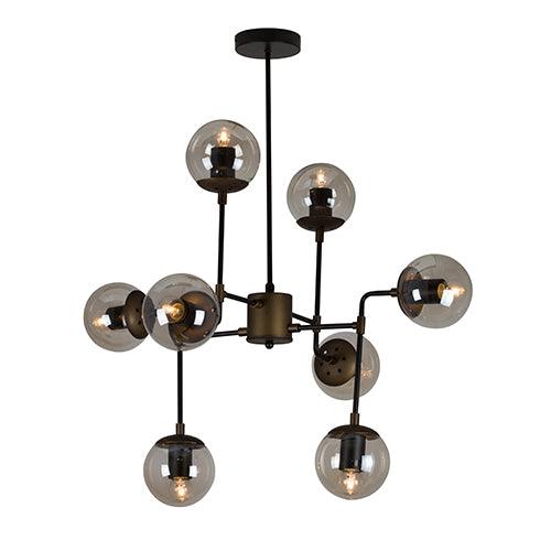 Harrington 8 Lt Pendant 800mm Amber Glass - Livestainable.co.za