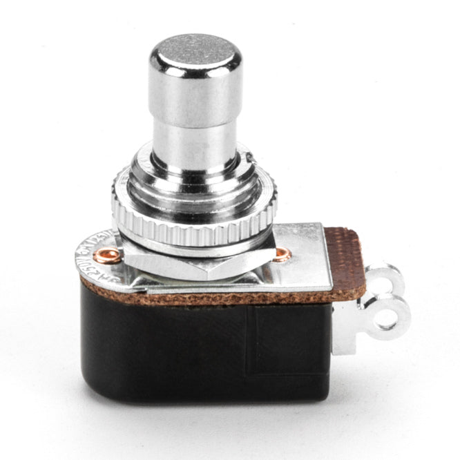 Push Button Switch N.O. Spst 3 A Metal Solder M12 L=38 Pbs 24 B 4 S