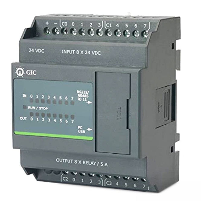 Mini Plc Relay 24 Vdc With 8 In 8 Out ( 112 I/O Max ) Pc10 Bd16005 D1
