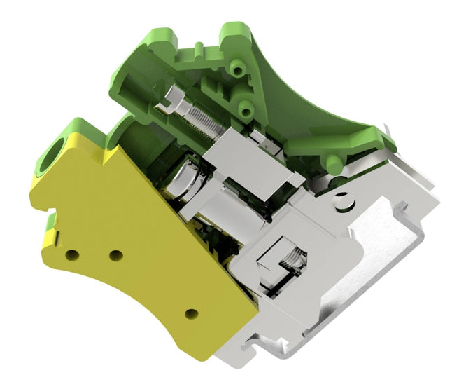 Earth Terminal Block Din Rail P=6.2 Pc4 Pe 01 P 1 Y 00 Ah