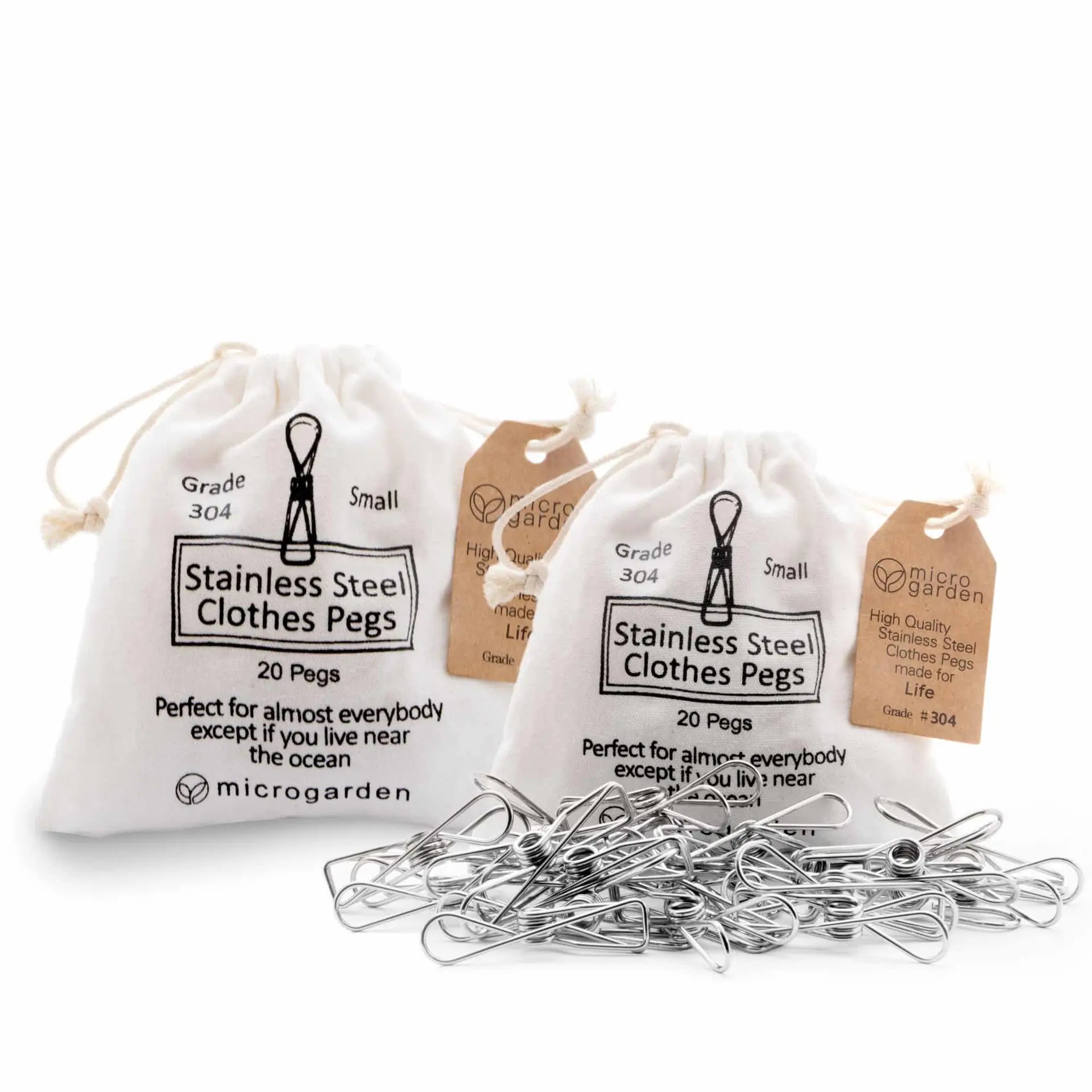 Stainless Steel Pegs-Grade 304-Pack of 40