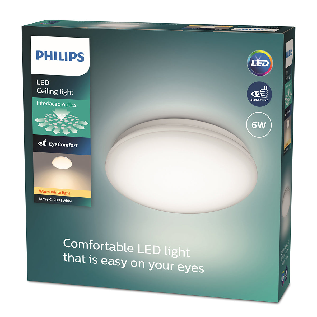 Philips Ceiling Light Round 6 W 27 K Warm White