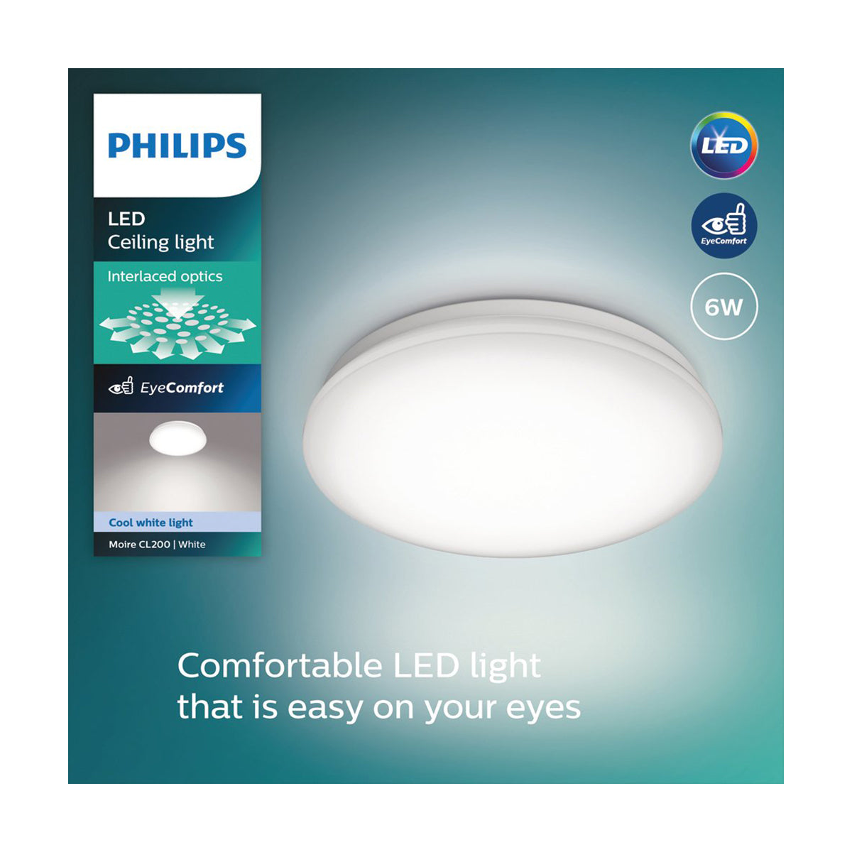 Philips Ceiling Light Round 10 W 27 K Warm White