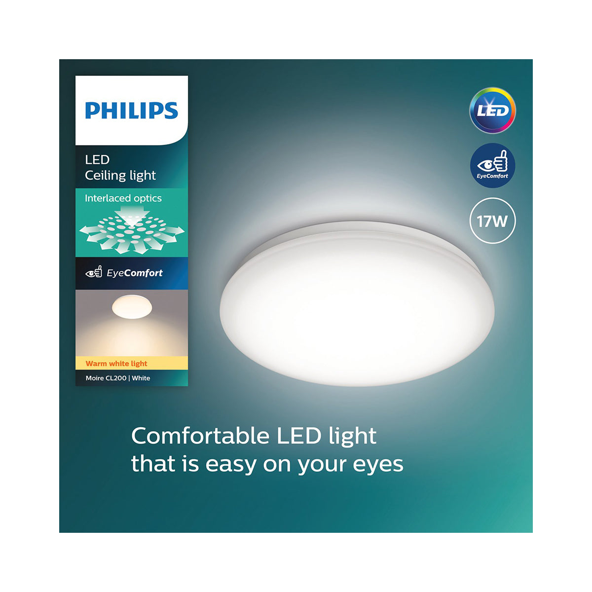Philips Ceiling Light Round 17 W Warm White