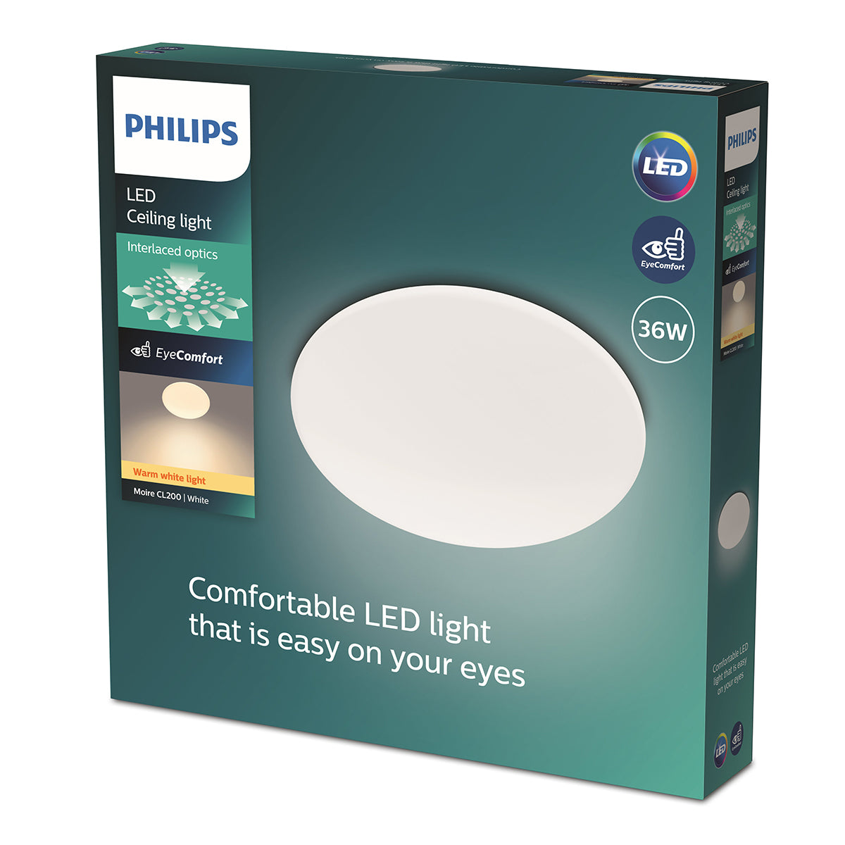 Philips Ceiling Light Round 36 W 27 K W/W Moire