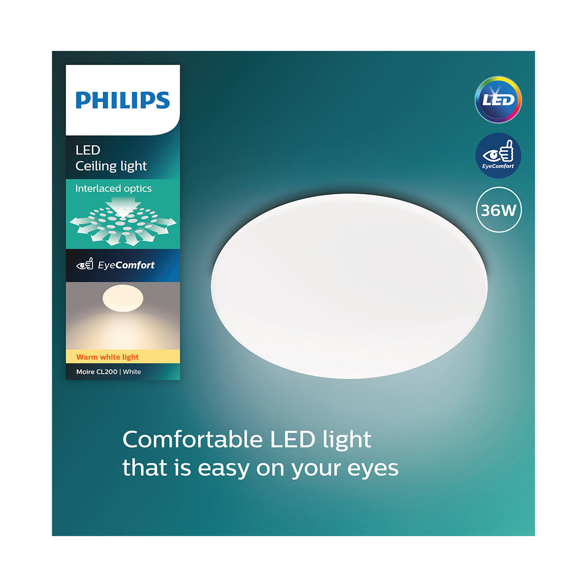 Philips Ceiling Light Round 36 W Cw Moire