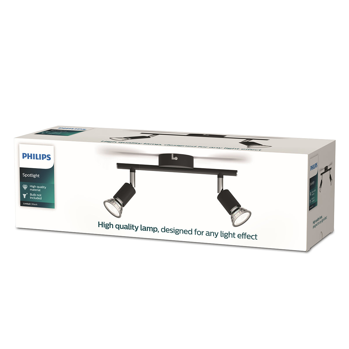 Philips Spotlight Bar 2 X50 W Black Downlighter