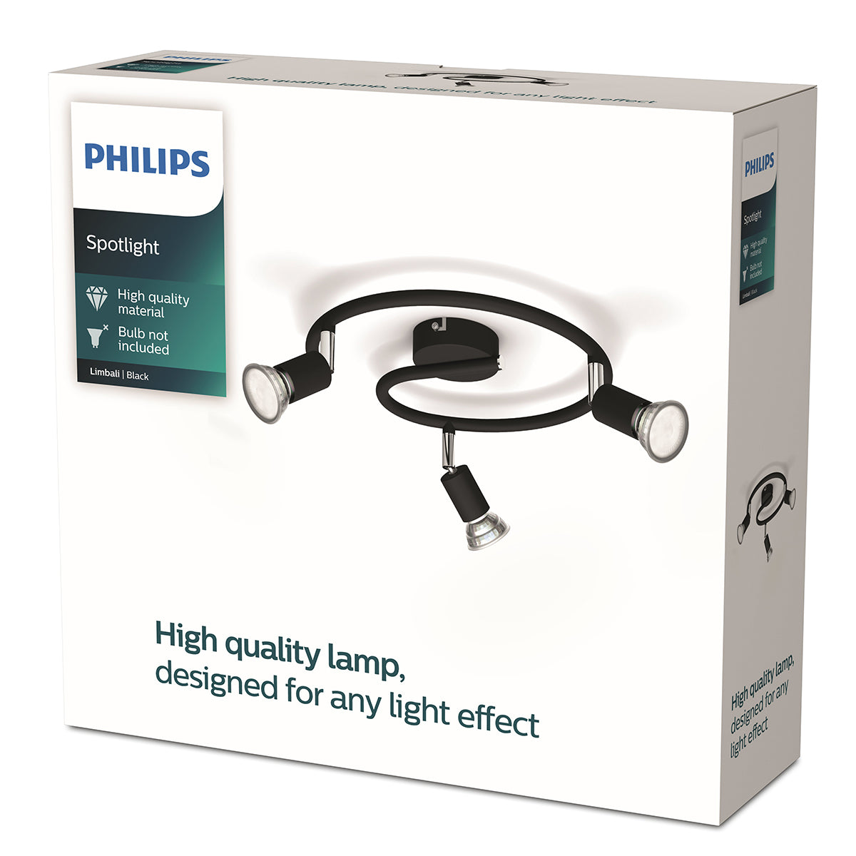 Philips Spotlight Spiral Black 3 X50 W Downlighter
