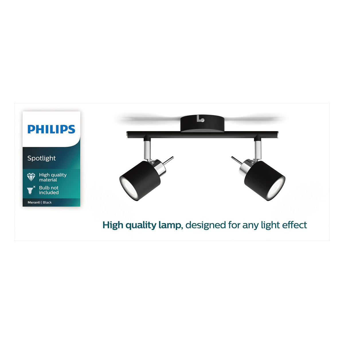 Philips Spotlight Tube Black 2 X35 W Downlighter