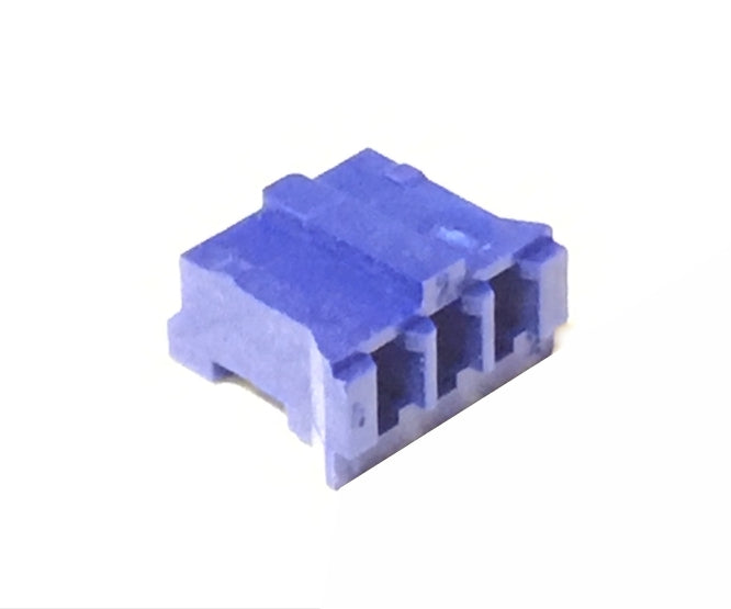 Connector Housing Sil 3 W P=2.0 Blue Phr 3 Bl (Pp)