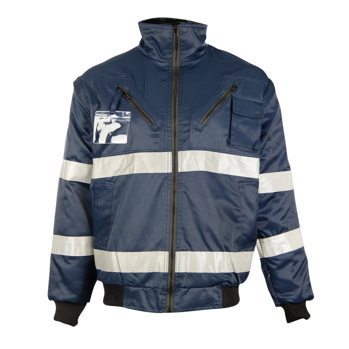 Pioneer Jacket Bunny Zip Off Sleeve Navy Xl