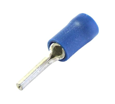 Terminal Pre Insulated Vinyl Pin Blue P=2mm Pl=10mm Debulk Ptv 2 10
