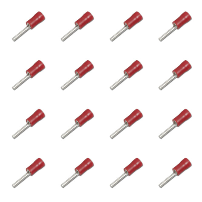 Terminal Pre Insulated Pin Red P=2mm Pl=10mm 100 P/B Ptv1.25 10