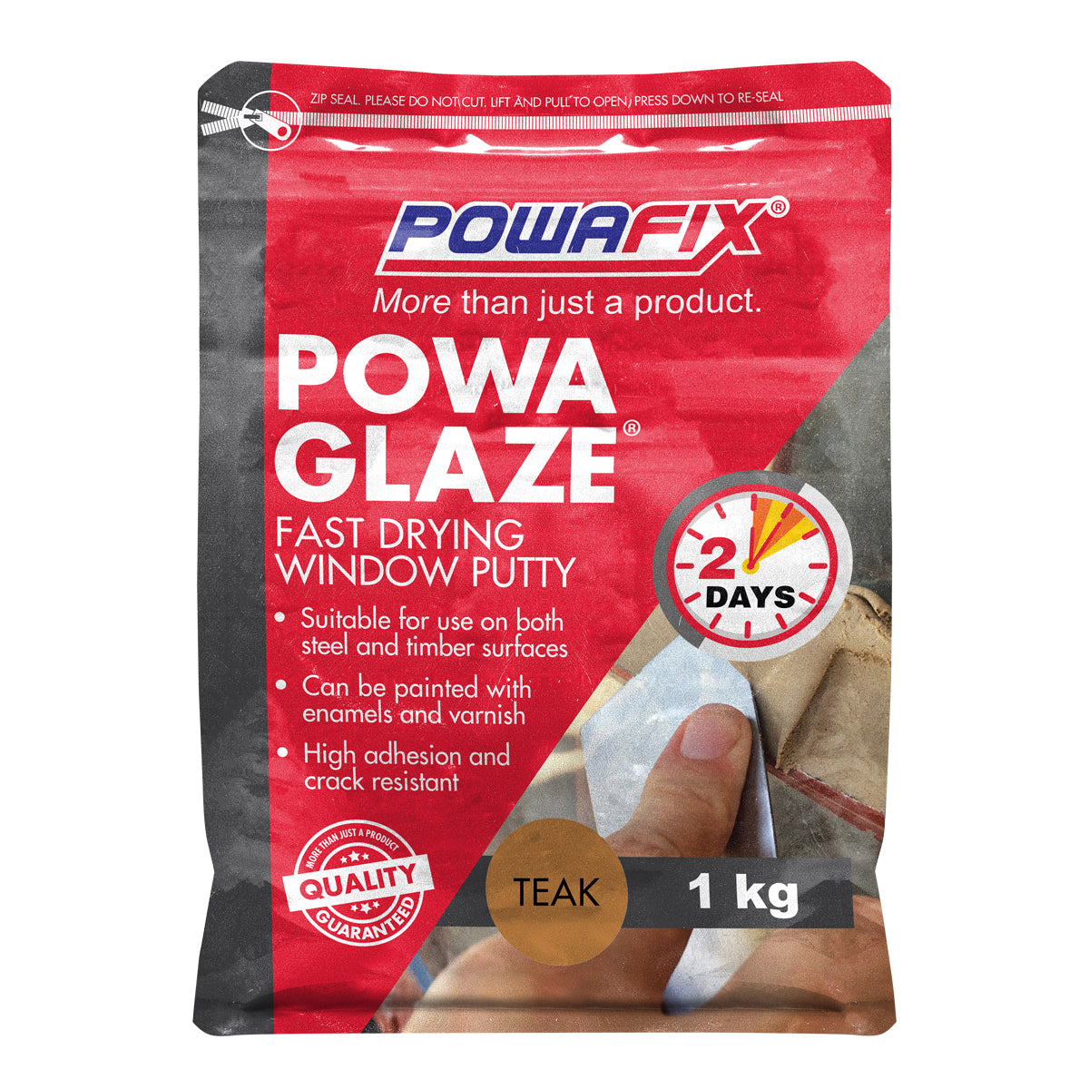 Powafix Powa Glaze Teak Fast Drying Putty 1 Kg
