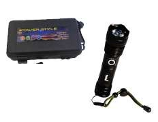 Rechargeable Torch With Plastic Storage Case