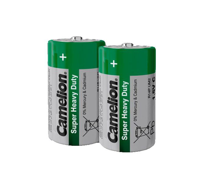 R14=C=Battery 1.5 V Zinc Carbon Green 2/Pack R14 P Sp2 G