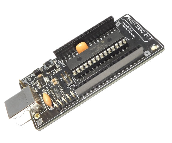 Pic Mic Develpment Board Usart Dip28 Radix Nano 18 B