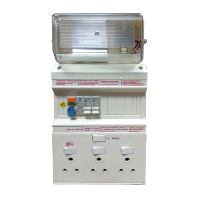 Populated Db Board 4 Sockets 1x E/L 2x20 A W/Bulkhead Rb Rb002 B/H