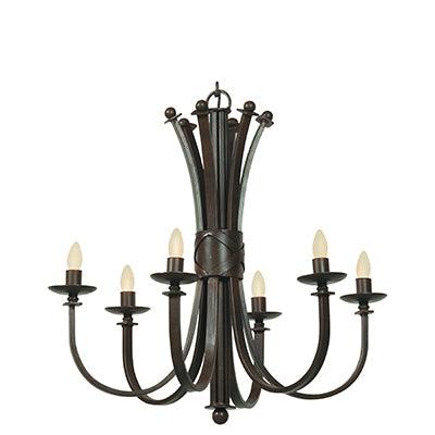 ***Bali Chandelier Antique Bronze E14 6x60w - Livestainable.co.za