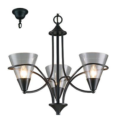 ***Chandelier Black E14 3x40w - Livestainable.co.za