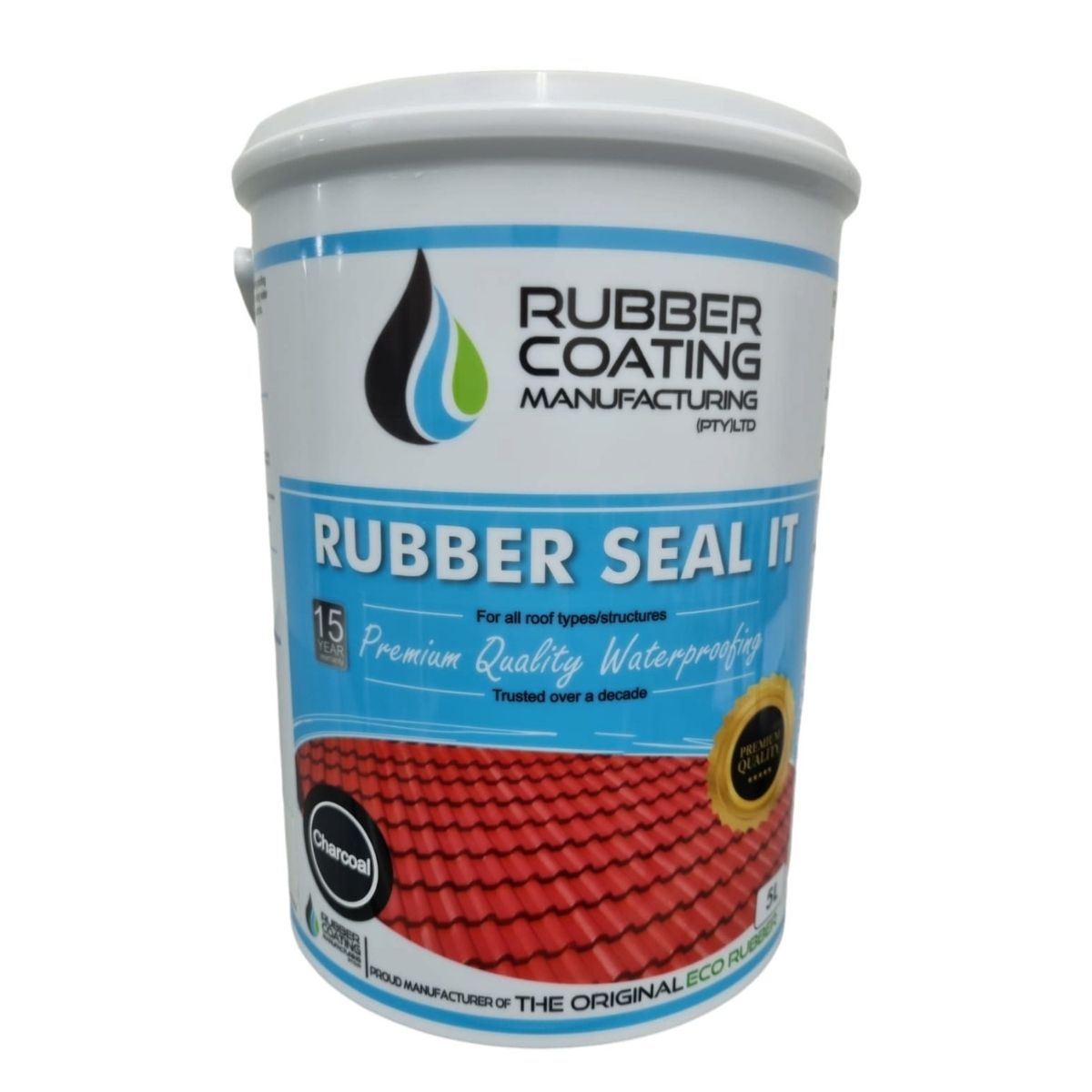 Rcm Rubber Seal Charcoal 5 L