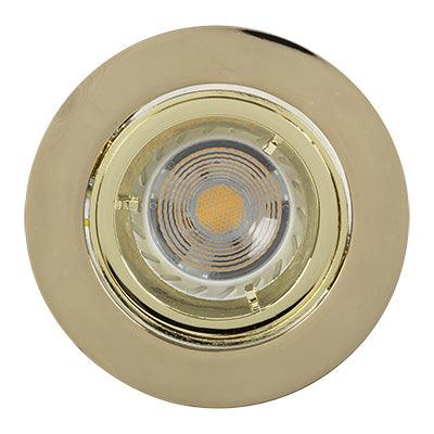 ***D/Light Tilt Die Cast 50w Brass C/O 85mm - Livestainable.co.za