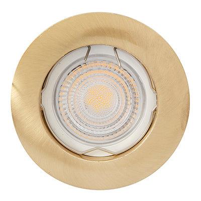 ***D/Light Die Cast Satin Brass No L/Holder C/O 62mm - Livestainable.co.za