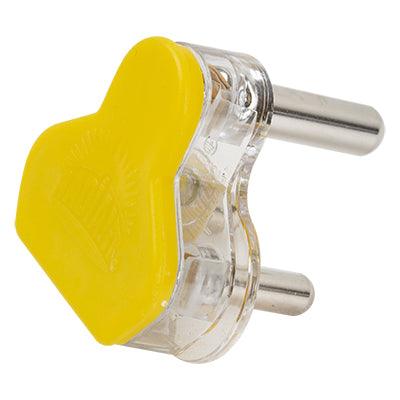 Plug Top 16 Amp 3 Pin ("Radi"" Plug) Yellow" - Livestainable.co.za