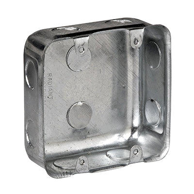 Radiant Wall Box 100x100mm Galvanized