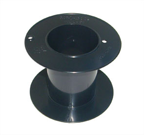 Empty Plastic Reel Black Large 112x58 Feather Lite 160s 58
