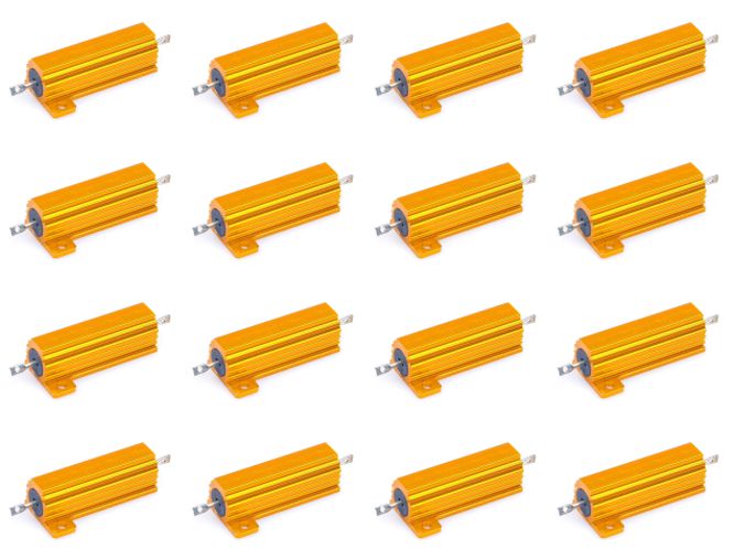 Resistor 50 W Aluminum W/W 5% 100 E 20/Box Ah50 W 100 R J 20 Bp