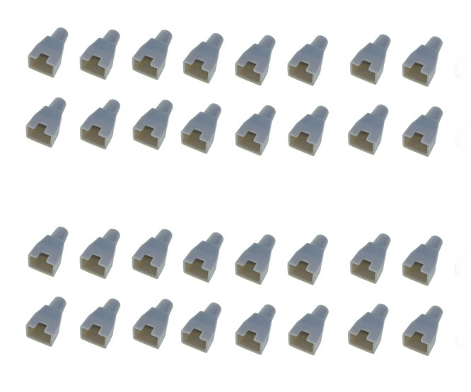 Rj45 Grey 27mm Rubber Boot 1 K/Bag Cotmrj45 Bgr2