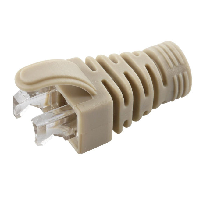 Rj45 Strain Relief Boot Od: 6mm Cream Rj45 Bgr4