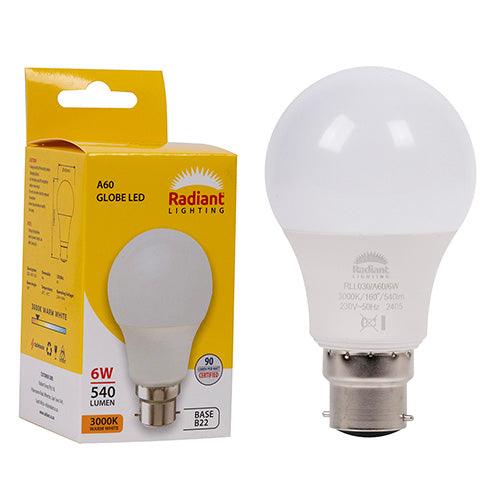 A60 6w Led B22 3000 K N - Livestainable.co.za