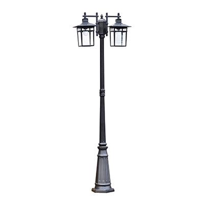 ***Pole Light Base Mount Matt Black 2x E27 - Livestainable.co.za