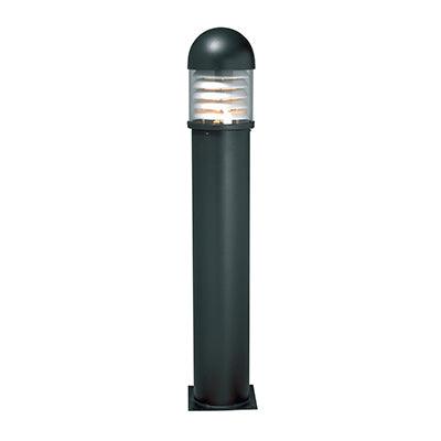 ***Lourve Bollard Outdoor Black 1x E27 Mb Self Ballasted Lamp - Livestainable.co.za