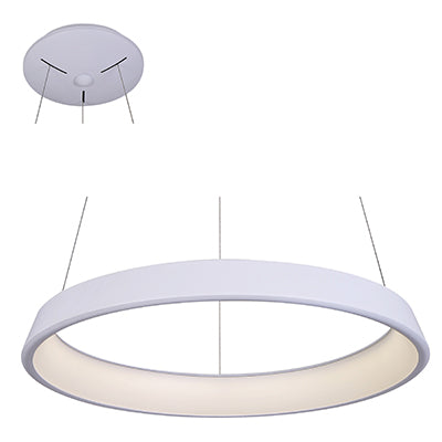 Radiant Pendant Aluminium White Led 1x33w