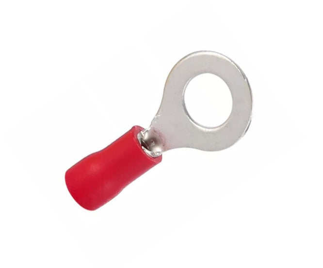 Terminal Pre Ins Ring Lug Red R=3.7mm Rv 1.25 3.5 M