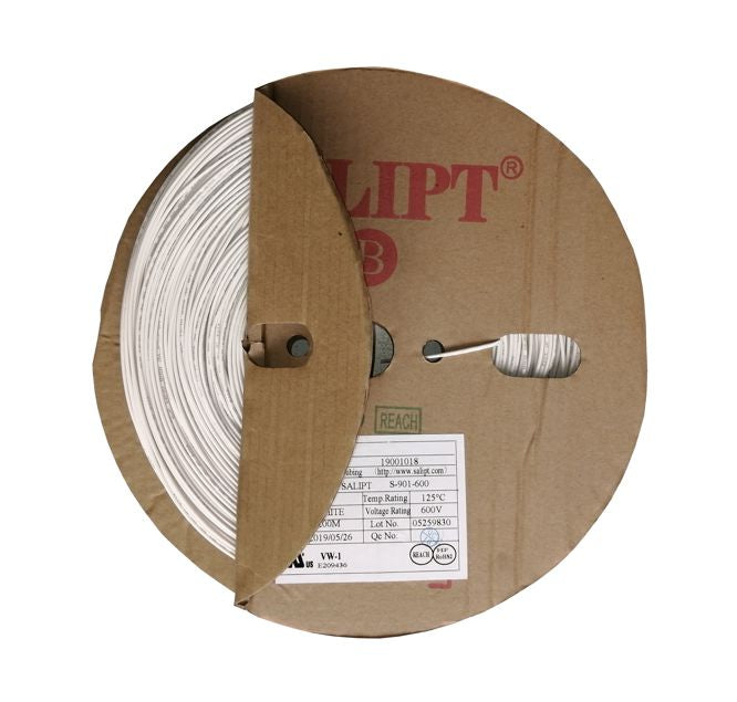 Sleeving Heatshrink 1.0mm White 400m/Reel S 901 600 1 Mm Wt T