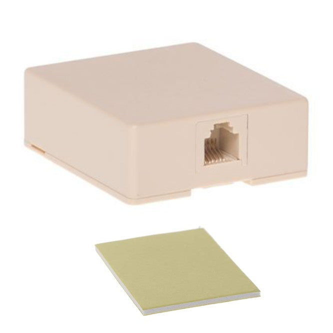 Rj12 Surface Mount Box 6 P6 C Beige Sa6 P6 C