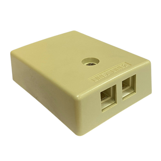 Rj45 Dual Surface Box Cat4 Sa8 P8 C4 D