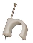 Circle Nail In Saddle 6mm White Debulk Cc R6 White