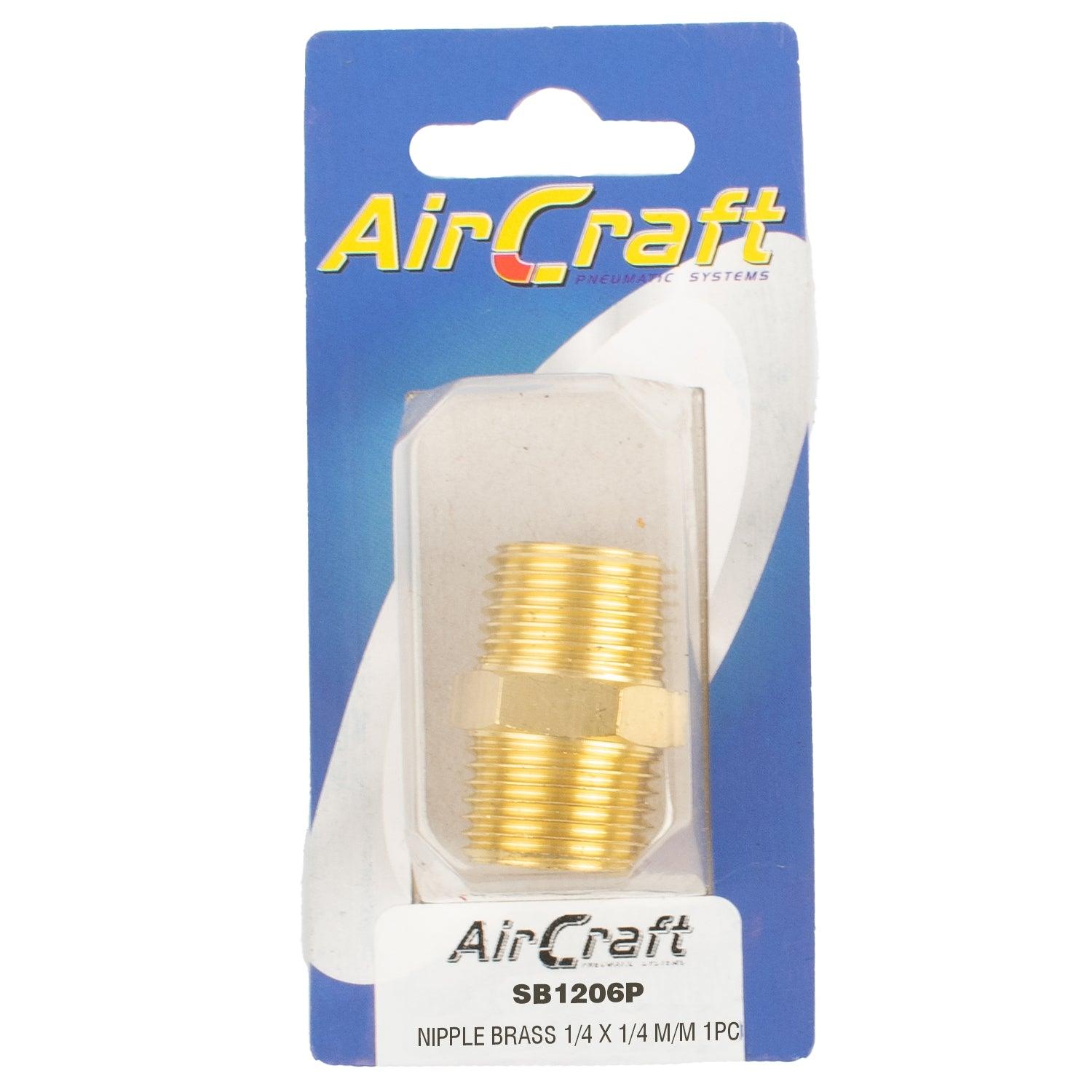 Nipple Brass 1/4 X1/4 M/M 1 Pc Pack - Livestainable.co.za