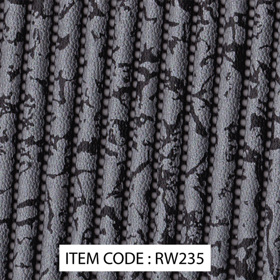 Pvc Floor Covering 65cm X 15m Printed Black With Silver - Livestainable.co.za