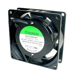 220 V Axial Fan 80sqx25mm Slv 19 Cfm Lead Sf23080 At 2082 Hsl.Gn