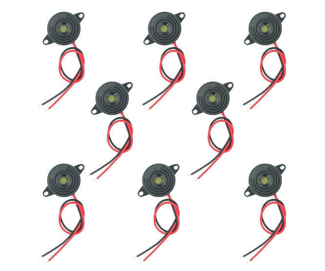 Buzzer 3 24 Dc D=23mm Leads Black 85d B P/Mnt 200 P/Bag Sfm 20 B