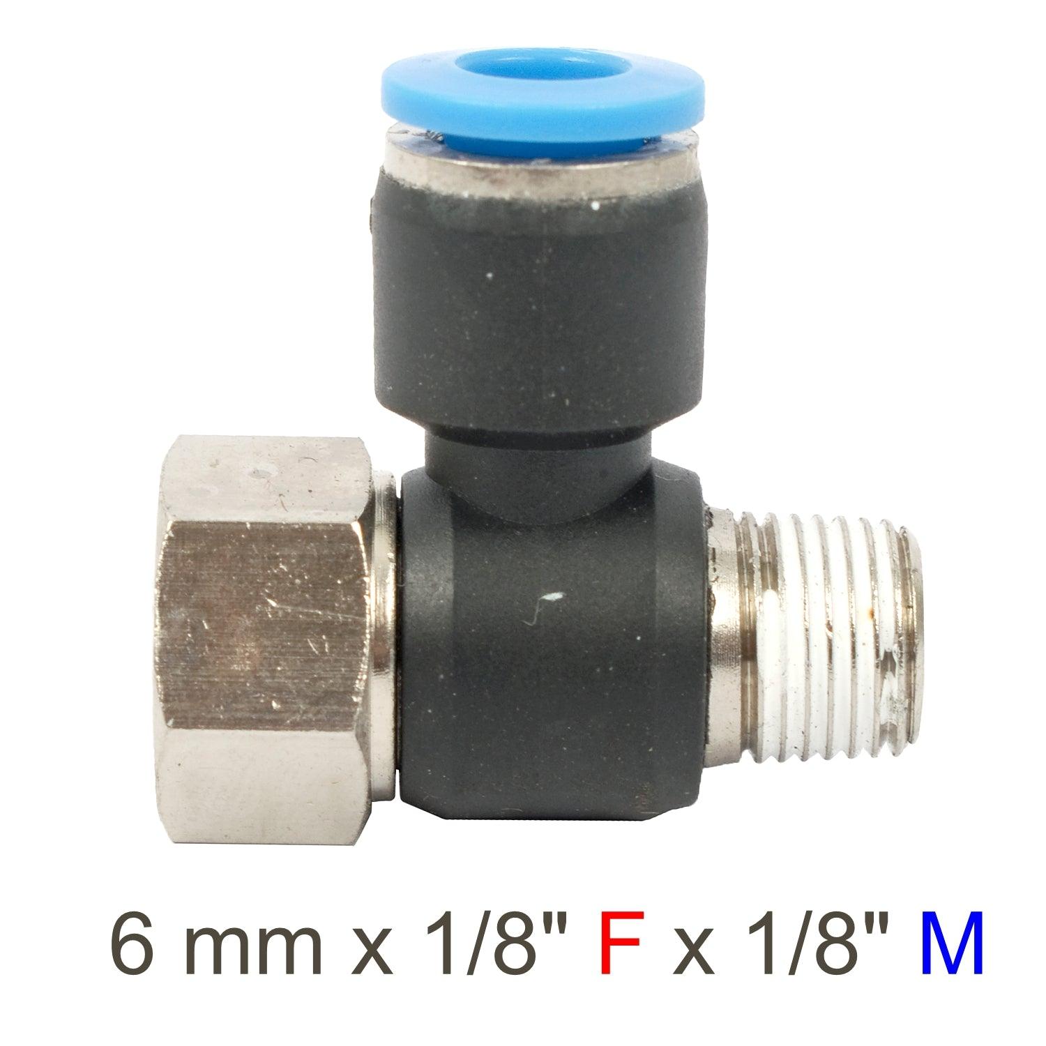 Pu Hose Fitting Tee 6 Mm X 1/8'f X 1/8'm - Livestainable.co.za