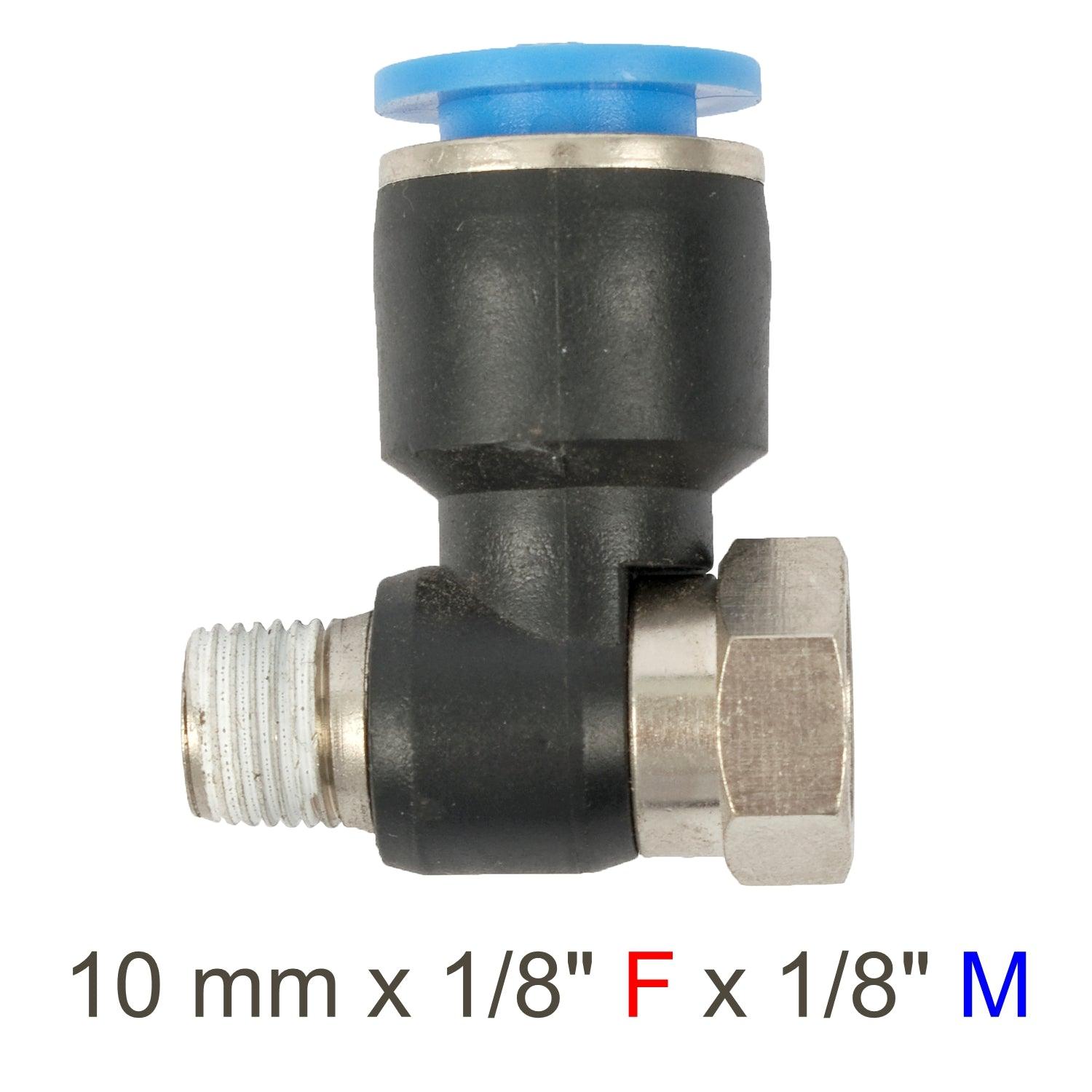 Pu Hose Fitting Tee 10 Mm X 1/8'f X 1/8'm - Livestainable.co.za